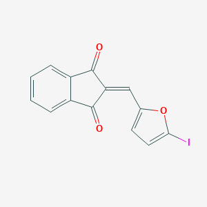 molecular formula C14H7IO3 B329070 2-[(5-iodo-2-furyl)methylene]-1H-indene-1,3(2H)-dione 