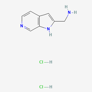 molecular formula C8H11Cl2N3 B3290718 (1H-Pyrrolo[2,3-c]pyridin-2-yl)methanamine dihydrochloride CAS No. 867035-40-3