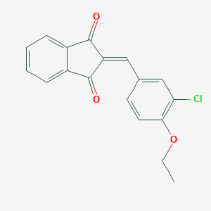 molecular formula C18H13ClO3 B329073 2-(3-chloro-4-ethoxybenzylidene)-1H-indene-1,3(2H)-dione 