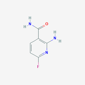 molecular formula C6H6FN3O B3290753 2-Amino-6-fluoronicotinamide CAS No. 86724-80-3