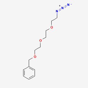 molecular formula C13H19N3O3 B3290780 Benzene, [[2-[2-(2-azidoethoxy)ethoxy]ethoxy]methyl]- CAS No. 86770-70-9