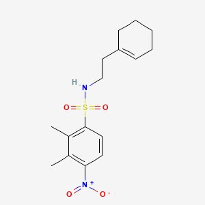 molecular formula C16H22N2O4S B3290796 N-[2-(cyclohexen-1-yl)ethyl]-2,3-dimethyl-4-nitrobenzenesulfonamide CAS No. 868143-22-0