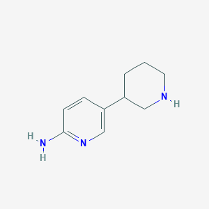 molecular formula C10H15N3 B3290833 5-Piperidin-3-ylpyridin-2-amine CAS No. 868254-64-2