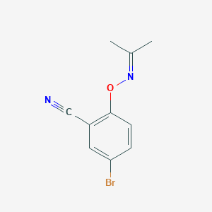5-Bromo-2-((propan-2-ylideneamino)oxy)benzonitrile