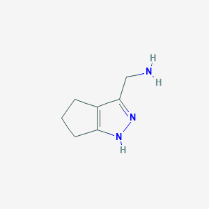 molecular formula C7H11N3 B3290868 (1,4,5,6-Tetrahydrocyclopenta[C]pyrazol-3-YL)methanamine CAS No. 868585-38-0