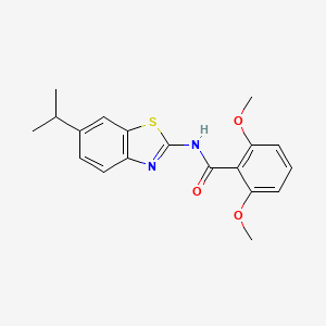 2,6-dimethoxy-N-(6-propan-2-yl-1,3-benzothiazol-2-yl)benzamide