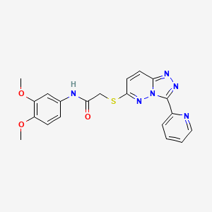N-(3,4-dimethoxyphenyl)-2-((3-(pyridin-2-yl)-[1,2,4]triazolo[4,3-b]pyridazin-6-yl)thio)acetamide