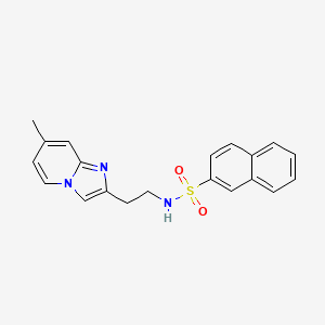 N-(2-(7-methylimidazo[1,2-a]pyridin-2-yl)ethyl)naphthalene-2-sulfonamide