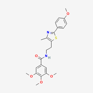 3,4,5-trimethoxy-N-{2-[2-(4-methoxyphenyl)-4-methyl-1,3-thiazol-5-yl]ethyl}benzamide