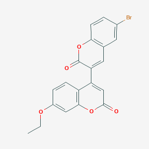 B3290995 6-Bromo-3-(7-ethoxy-2-oxochromen-4-yl)chromen-2-one CAS No. 869079-35-6