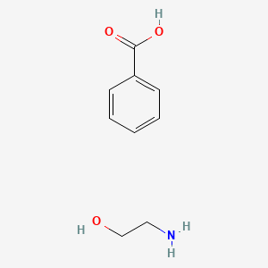 molecular formula C9H13NO3 B3291002 Monoethanolamine benzoate CAS No. 86912-67-6