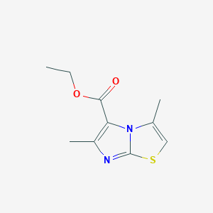 molecular formula C10H12N2O2S B3291017 Ethyl 3,6-dimethylimidazo[2,1-b]thiazole-5-carboxylate CAS No. 86932-95-8