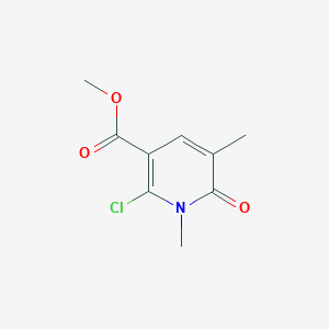 molecular formula C9H10ClNO3 B3291077 Methyl 2-chloro-1,5-dimethyl-6-oxo-1,6-dihydropyridine-3-carboxylate CAS No. 869357-64-2