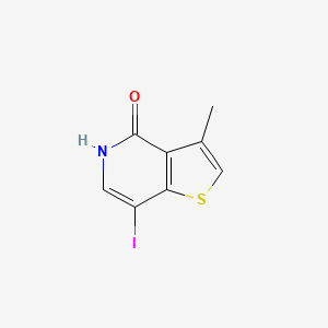 molecular formula C8H6INOS B3291097 7-iodo-3-methyl-5H-thieno[3,2-c]pyridin-4-one CAS No. 869543-45-3