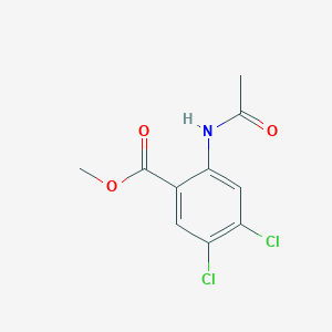 molecular formula C10H9Cl2NO3 B3291106 Methyl 2-acetamido-4,5-dichlorobenzoate CAS No. 869550-60-7