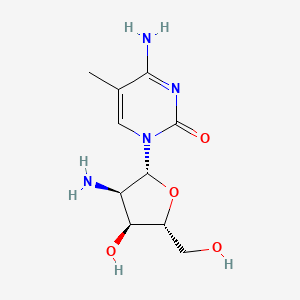 4-Amino-1-[(2R,3R,4S,5R)-3-amino-4-hydroxy-5-(hydroxymethyl)oxolan-2-yl]-5-methylpyrimidin-2-one