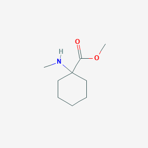 molecular formula C9H17NO2 B3291154 Methyl 1-(methylamino)cyclohexane-1-carboxylate CAS No. 869939-85-5