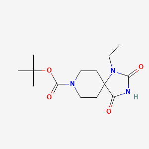 8-Boc-1-ethyl-1,3,8-triazaspiro[4.5]decane-2,4-dione