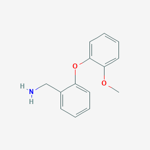 [2-(2-Methoxyphenoxy)phenyl]methanamine