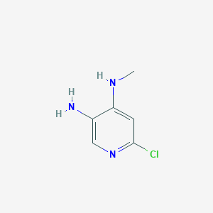 molecular formula C6H8ClN3 B3291194 6-Chloro-N4-methylpyridine-3,4-diamine CAS No. 87034-76-2