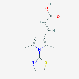 (2E)-3-[2,5-dimethyl-1-(1,3-thiazol-2-yl)-1H-pyrrol-3-yl]prop-2-enoic acid