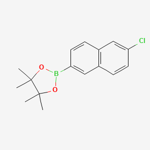 molecular formula C16H18BClO2 B3291217 2-(6-chloro-2-naphthalenyl)-4,4,5,5-tetramethyl-1,3,2-Dioxaborolane CAS No. 870822-85-8