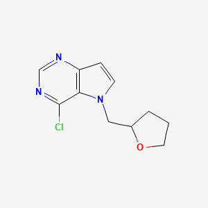 4-Chloro-5-((tetrahydrofuran-2-yl)methyl)-5H-pyrrolo[3,2-d]pyrimidine