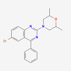 6-Bromo-2-(2,6-dimethylmorpholin-4-yl)-4-phenylquinazoline