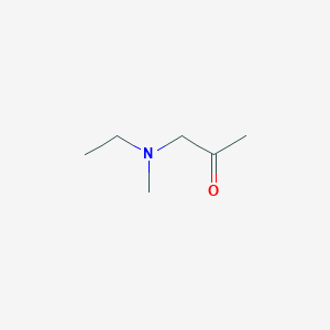 molecular formula C6H13NO B3291323 1-[Ethyl(methyl)amino]acetone CAS No. 871889-54-2