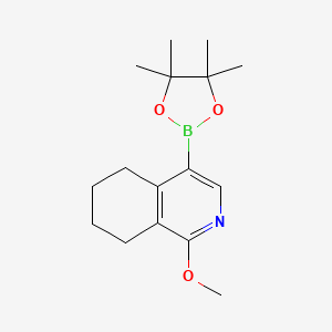 molecular formula C16H24BNO3 B3291352 1-Methoxy-4-(4,4,5,5-tetramethyl-1,3,2-dioxaborolan-2-yl)-5,6,7,8-tetrahydroisoquinoline CAS No. 872175-75-2