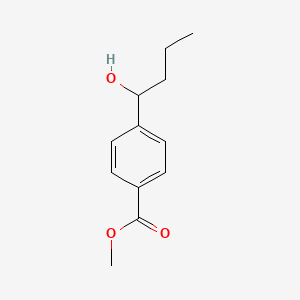 molecular formula C12H16O3 B3291367 Methyl 4-(1-hydroxybutyl)benzoate CAS No. 872254-79-0