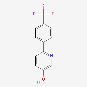 molecular formula C12H8F3NO B3291374 6-[4-(Trifluoromethyl)phenyl]pyridin-3-ol CAS No. 872258-62-3