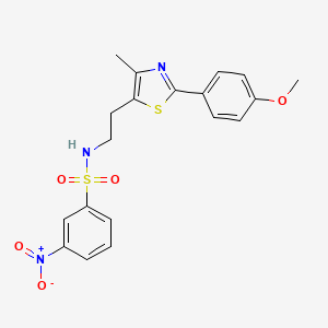molecular formula C19H19N3O5S2 B3291584 N-(2-(2-(4-methoxyphenyl)-4-methylthiazol-5-yl)ethyl)-3-nitrobenzenesulfonamide CAS No. 873010-08-3
