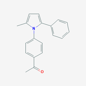 molecular formula C19H17NO B329160 1-[4-(2-methyl-5-phenyl-1H-pyrrol-1-yl)phenyl]ethanone 