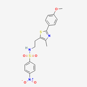 N-(2-(2-(4-methoxyphenyl)-4-methylthiazol-5-yl)ethyl)-4-nitrobenzenesulfonamide