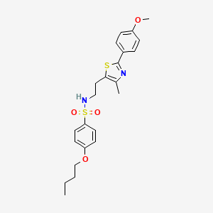 4-butoxy-N-(2-(2-(4-methoxyphenyl)-4-methylthiazol-5-yl)ethyl)benzenesulfonamide