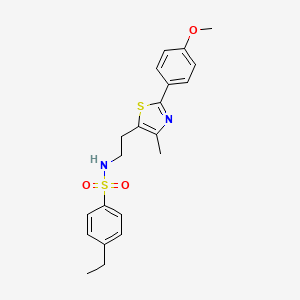 4-ethyl-N-[2-[2-(4-methoxyphenyl)-4-methyl-1,3-thiazol-5-yl]ethyl]benzenesulfonamide