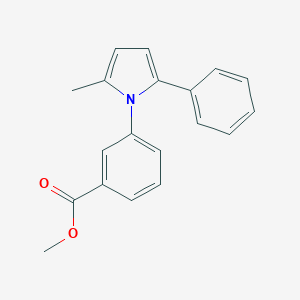 molecular formula C19H17NO2 B329163 methyl 3-(2-methyl-5-phenyl-1H-pyrrol-1-yl)benzoate 