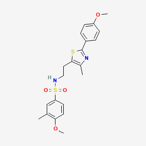 4-methoxy-N-(2-(2-(4-methoxyphenyl)-4-methylthiazol-5-yl)ethyl)-3-methylbenzenesulfonamide