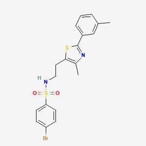 4-bromo-N-(2-(4-methyl-2-(m-tolyl)thiazol-5-yl)ethyl)benzenesulfonamide