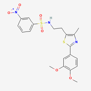 N-(2-(2-(3,4-dimethoxyphenyl)-4-methylthiazol-5-yl)ethyl)-3-nitrobenzenesulfonamide