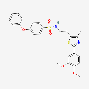 N-(2-(2-(3,4-dimethoxyphenyl)-4-methylthiazol-5-yl)ethyl)-4-phenoxybenzenesulfonamide