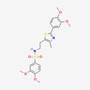 N-(2-(2-(3,4-dimethoxyphenyl)-4-methylthiazol-5-yl)ethyl)-3,4-dimethoxybenzenesulfonamide