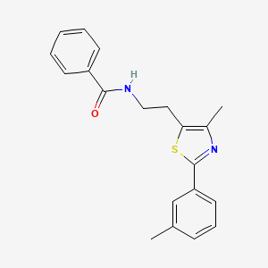 N-{2-[4-methyl-2-(3-methylphenyl)-1,3-thiazol-5-yl]ethyl}benzamide