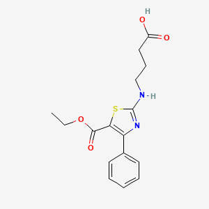 4-{[5-(Ethoxycarbonyl)-4-phenyl-1,3-thiazol-2-yl]amino}butanoic acid