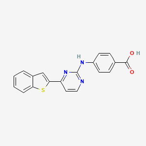 4-((4-(Benzo[b]thiophen-2-yl)pyrimidin-2-yl)amino)benzoic acid