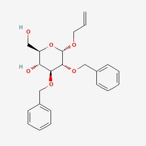 molecular formula C23H28O6 B3291782 2,3-二-O-苄基-α-D-吡喃葡萄糖苷烯丙酯 CAS No. 87326-32-7