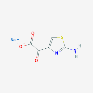 molecular formula C5H3N2NaO3S B3291788 Sodium 2-(2-amino-1,3-thiazol-4-yl)-2-oxoacetate CAS No. 87328-92-5