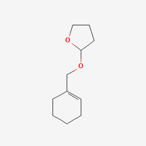 molecular formula C11H18O2 B3291792 2-(Cyclohex-1-en-1-ylmethoxy)tetrahydrofuran CAS No. 873299-86-6