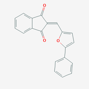 molecular formula C20H12O3 B329180 2-[(5-phenyl-2-furyl)methylene]-1H-indene-1,3(2H)-dione 